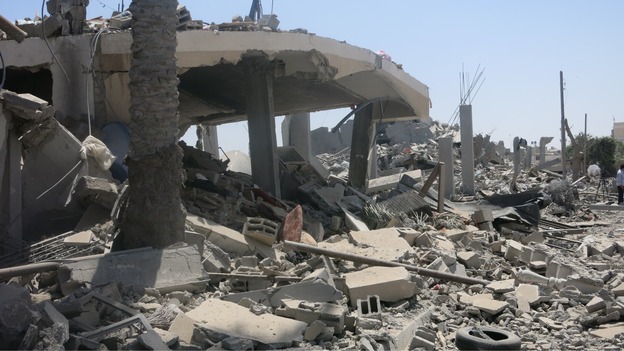 Rageh Omaar described the destruction as being