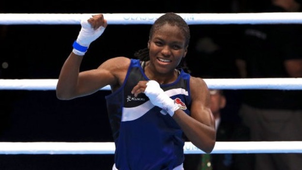 England's boxer Nicola Adams wins women's fly semi final