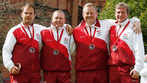 (Left-right) Jamie Chestney, Stuart Airey, Andrew Knapper and John McGuinness