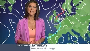 ITV Weather presenter Lucy Verasamy.