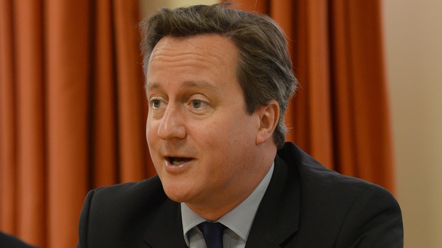 Prime Minister David Cameron is calling on Nato to act after Russia's "illegal" activities in the Ukraine.