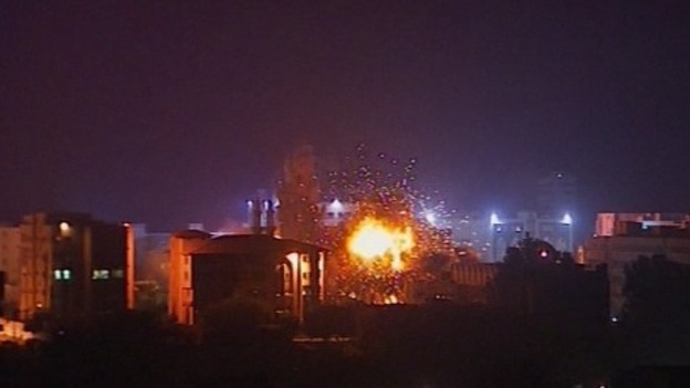 Explosions continued to rage in Gaza overnight.