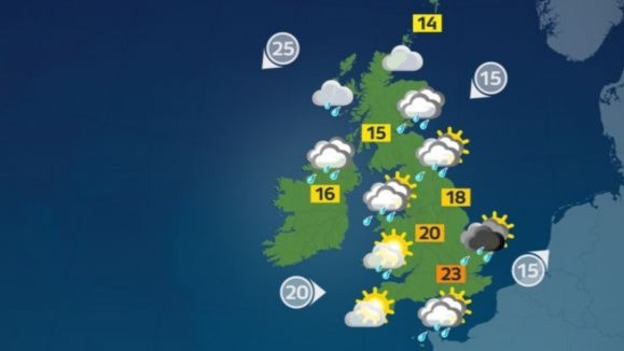 Weather map.