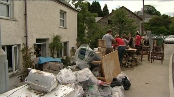 Funds are to be raised to help flood victims in Ceredigion.