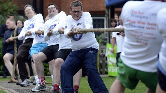 A team of MPs successfully beat peers in the annual Parliamentary Tug of War in aid of the Macmillan Cancer Support