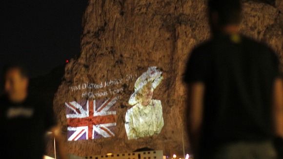 Image of The Queen on the Rock of Gibraltar