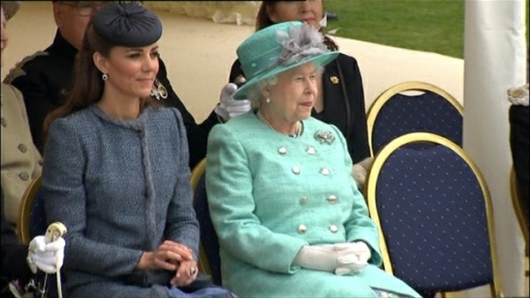 Kate and William are accompanying the Queen today as the Duke of Edinburgh is recovering from a bladder infection