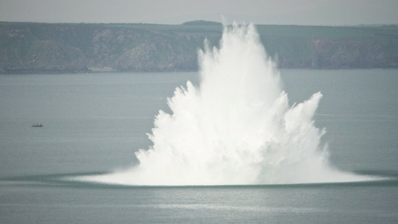 plume of spray