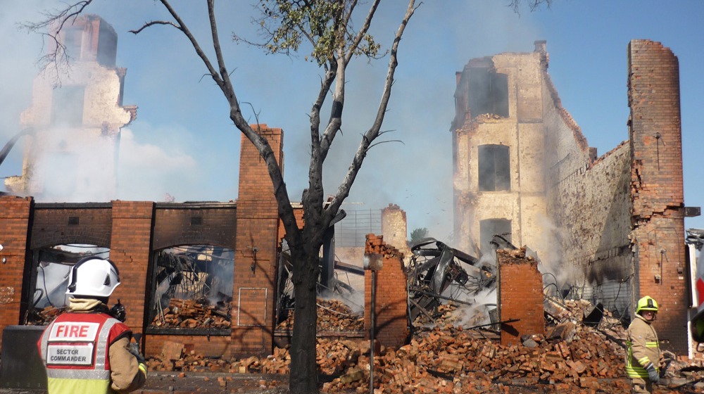In pictures Aftermath of huge factory fire in Leicester Central