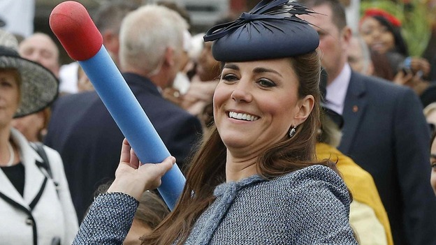 Duchess of Cambridge joins in during events in Nottingham to mark the Queen's Diamond Jubilee