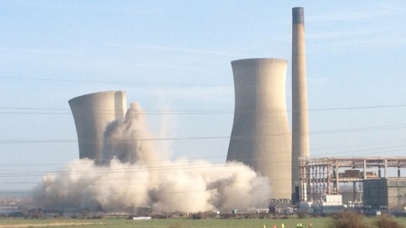 Richborough Cooling Towers Demolished