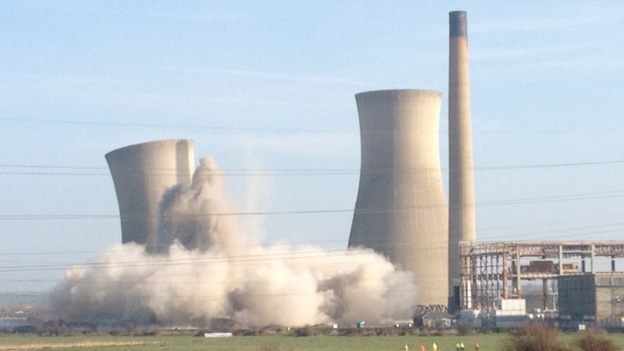 Richborough Cooling Towers Demolished