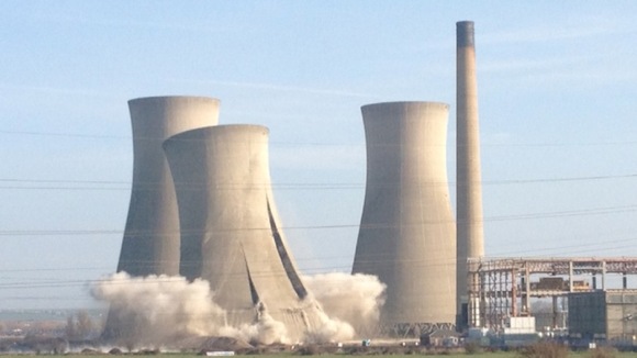 Richborough Cooling Towers Demolished