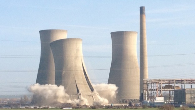 Richborough Cooling Towers Demolished