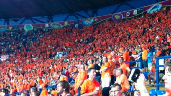 Inside the stadium