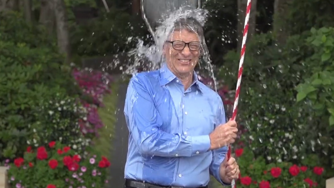 He did it Bill Gates takes on viral ice bucket challenge after