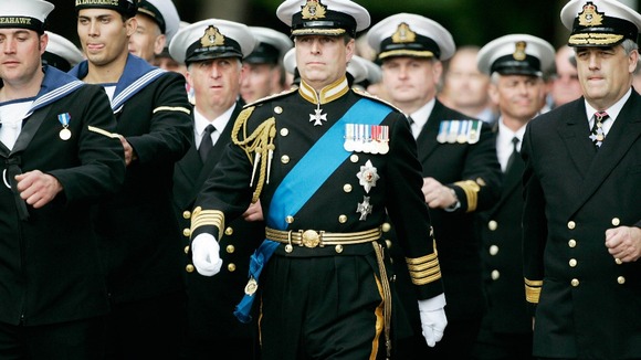 Duke of York marching with the Fleet Air Arm