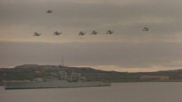 helicopters in Falklands