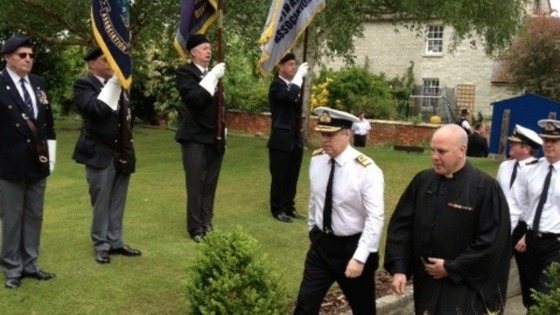 Duke arrives at church