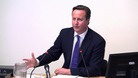 David Cameron facing the Leveson Inquiry