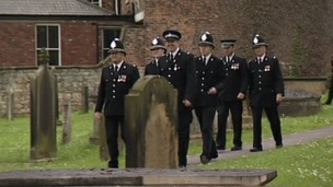 Police pay tribute