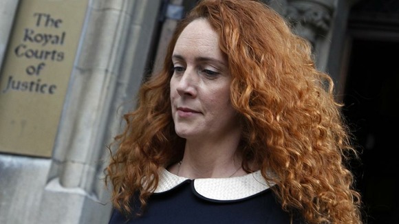 Former News International chief executive Rebekah Brooks leaves after giving evidence to the Leveson