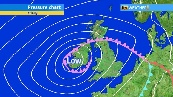 Weather warning - heavy showers