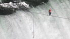 Tightrope walker Wallenda walks the high wire over the Horseshoe Falls in Niagara Falls