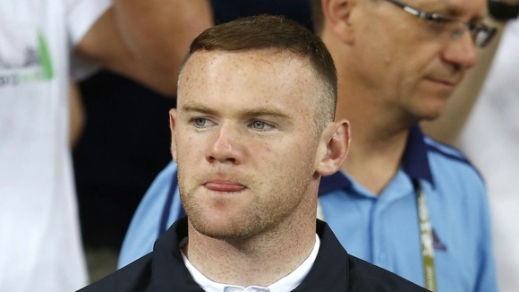 Wayne Rooney watches England beat Sweden in Kiev