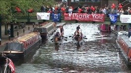 Dragonboats on the Fazeley Canal