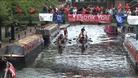 Dragonboats on the Fazeley Canal