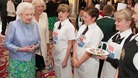 The Queen meeting pupils from Latimer Arts College near Kettering