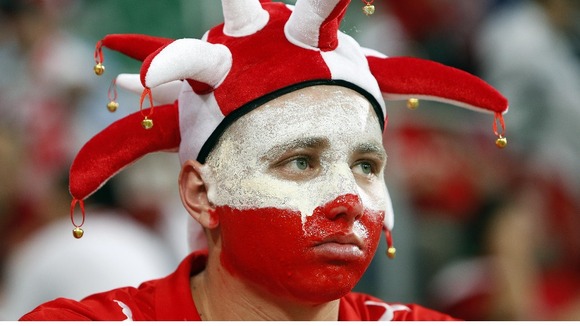 An unhappy Poland fan