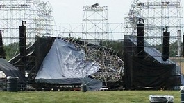 One person died and another was seriously injured when the stage collapsed before the concert in Toronto.