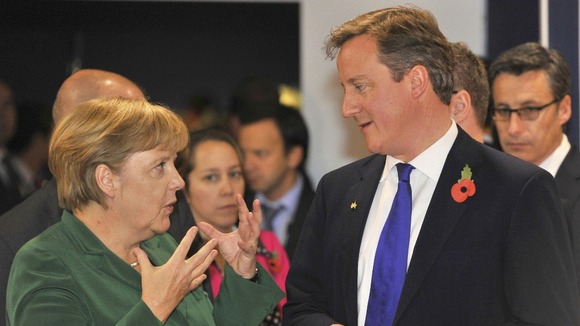 Merkel and Britain's Prime Minister David Cameron have pledged to take the "necessary action" needed to secure global economic stability.