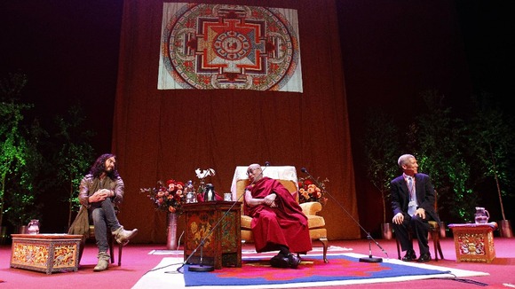The Dalai Lama said the future was in the hands of the young people who could make change happen.