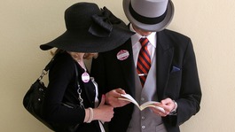 Racegoers at Royal Ascot. 