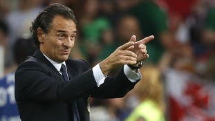 Italy coach Cesare Prandelli points the way towards Euro 2012 success in Poznan.