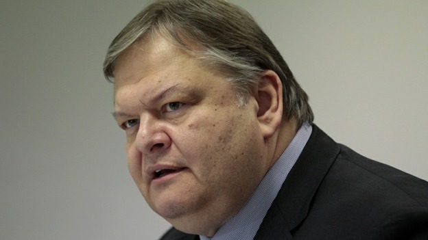 The leader of Greece's PASOK Socialists Evangelos Venizelos.