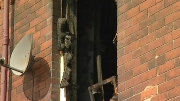 Burnt out window