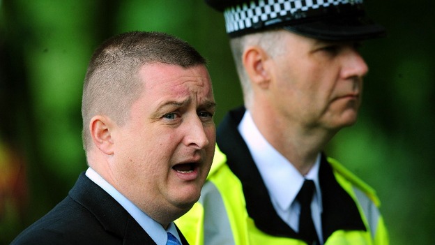 Detective Chief Insp Matt Markham and Chief Insp Kerry Blakeman hold a press conference. 