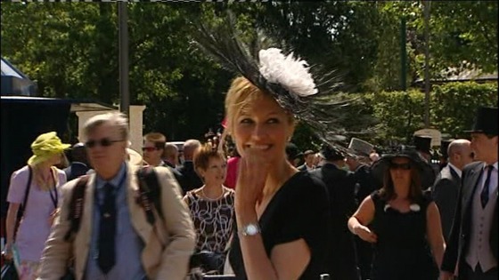 Racegoer at Royal Ascot.
