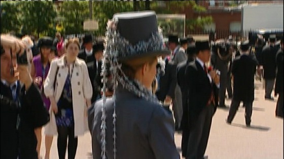 Racegoer at Royal Ascot.