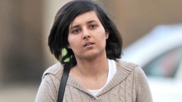 Mevish Ahmed, sister of Shafilea Ahmed, arrives at Chester Crown Court