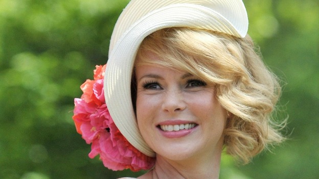 Britain's Got Talent judge Amanda Holden arrives at Royal Ascot.