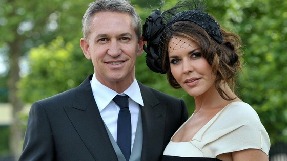 Gary Linekar and his wife Danielle at Royal Ascot. 