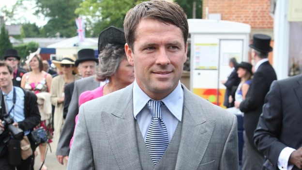 Footballer Michael Owen arrives at Royal Ascot.