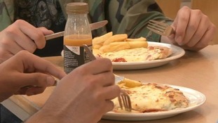 Enjoying lunch