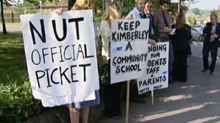 Previous picket lines at The Kimberley School