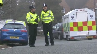 The scene of the siege on Perry Hill Road in Oldbury